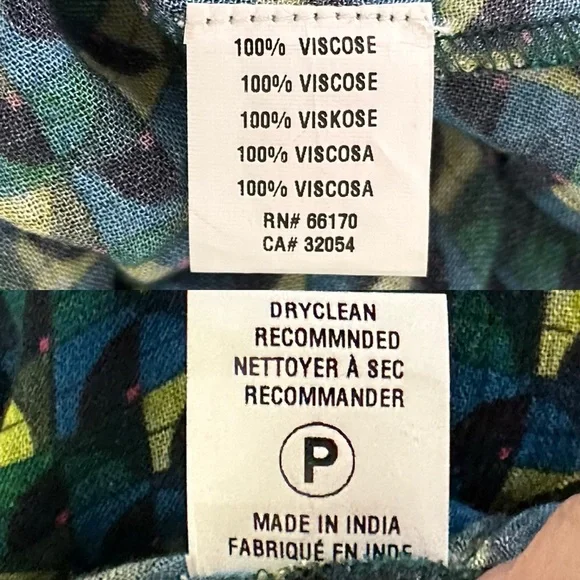 Anthropologie Bl^nk Romalie Printed Wrap Dress Size M - Picture 10 of 16